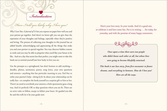 Why I Love You A Journal of Us