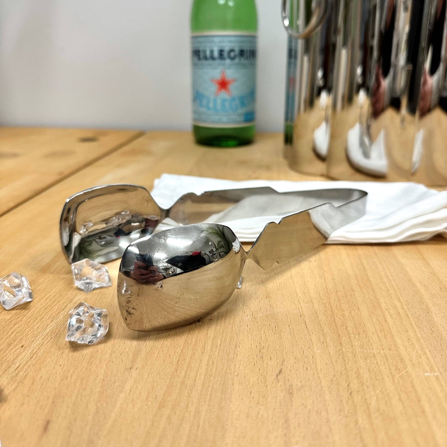 Sleek & Polished Ice Tongs