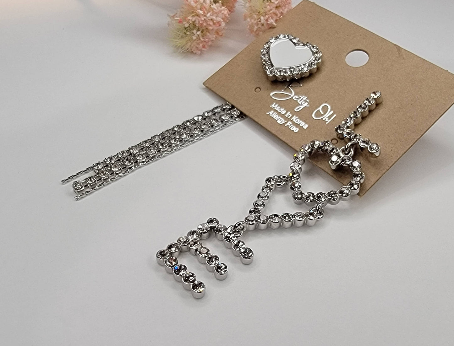 LOVE LETTER DROP EARRINGS.