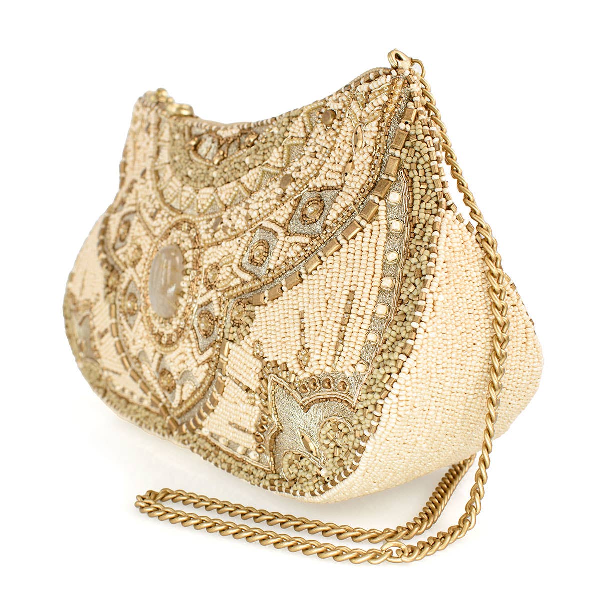 Sand Dune Gem and Beaded Southwestern Crossbody Handbag