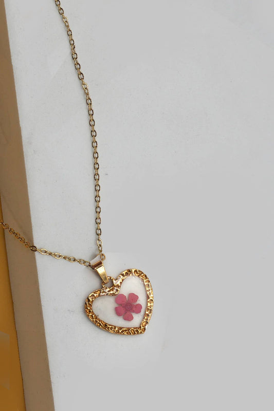 18K STAINLESS STEEL TARNISH FREE FLOWER NECKLACE | 40NK9526