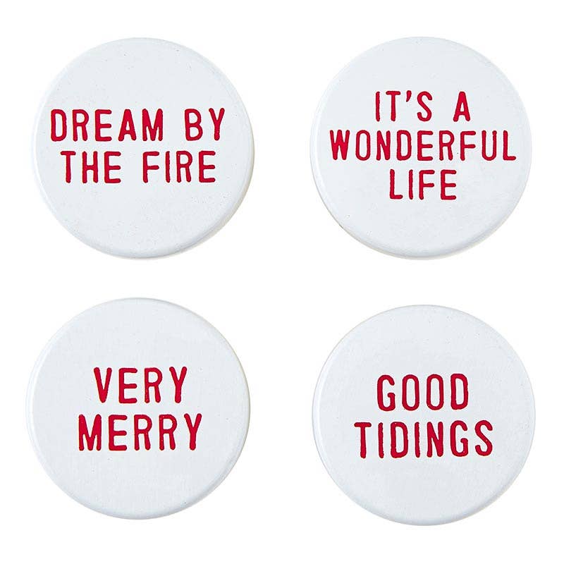 Holiday Wine Stopper Set 4