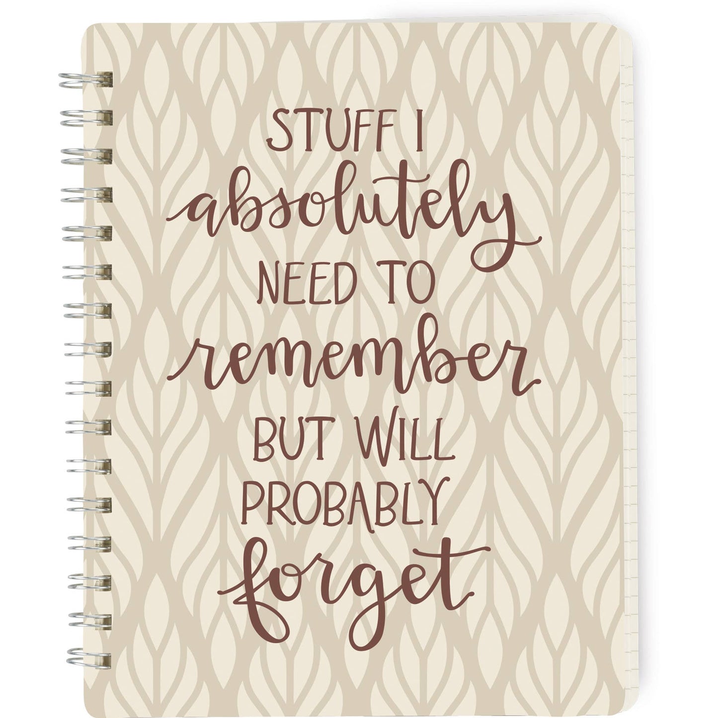 Cuaderno espiral para olvidar cosas