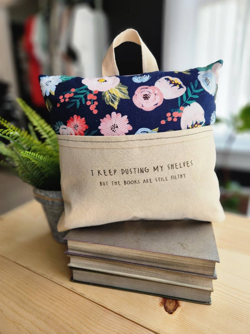 Reading Pillow- Books, Humor, Floral