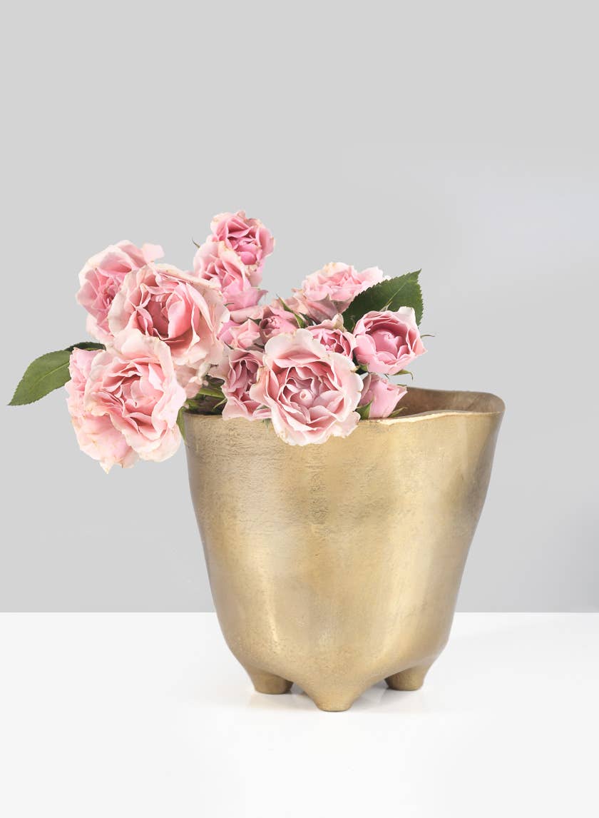 6in Casablanca Gold Vase