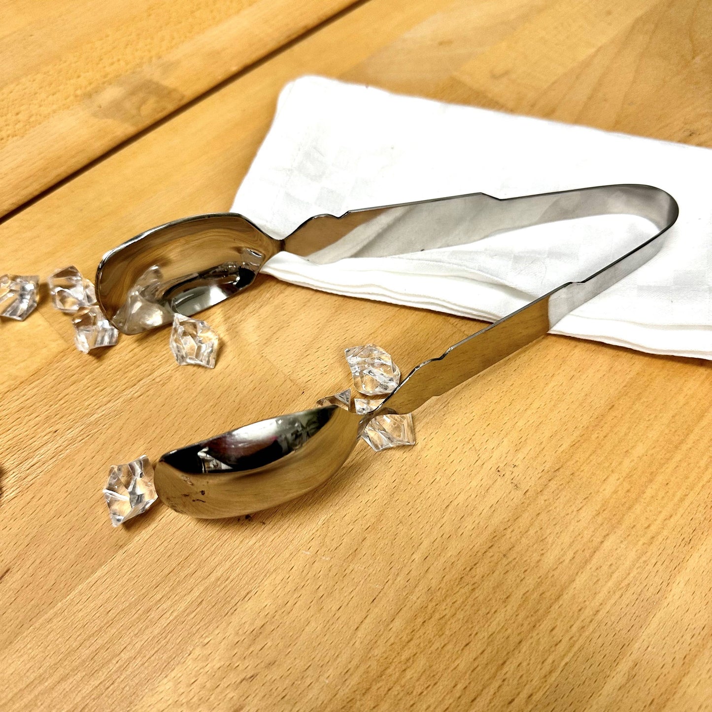 Sleek & Polished Ice Tongs