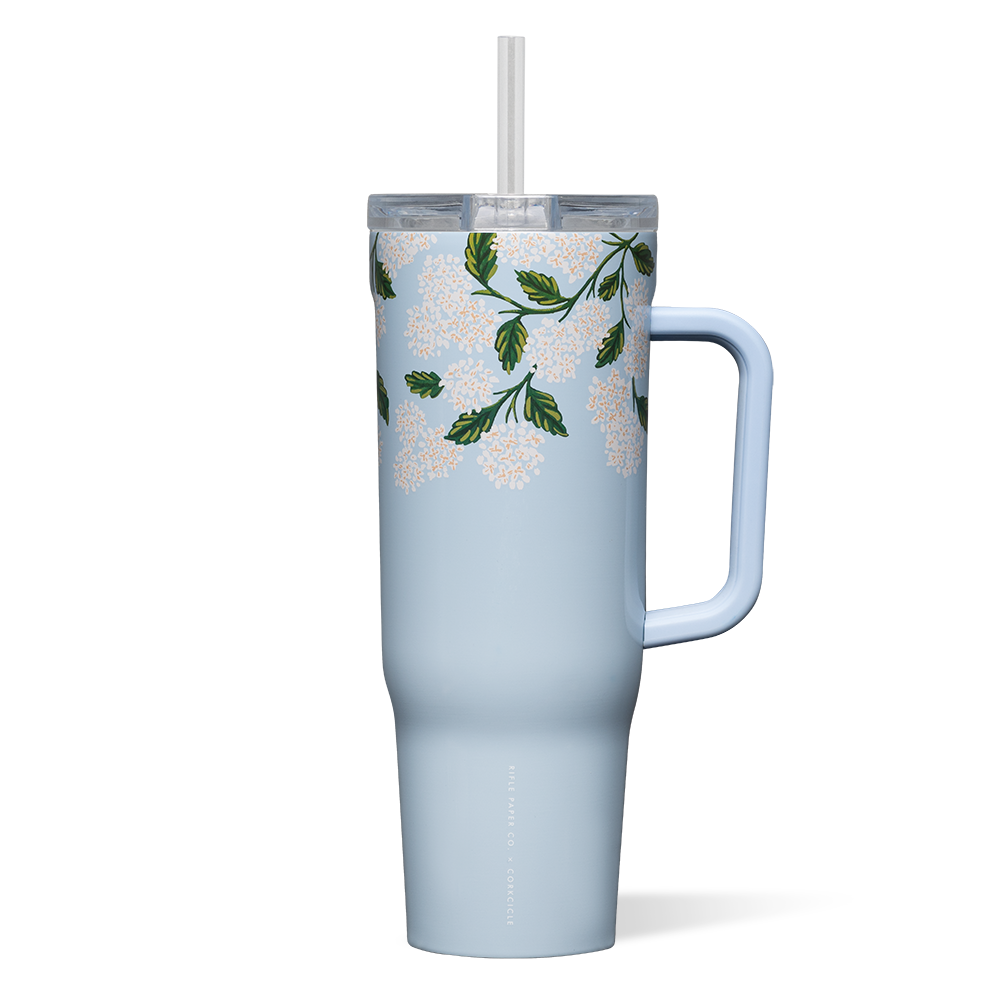 Cruiser - 40oz Rifle Paper - Gloss Blue Hydrangea