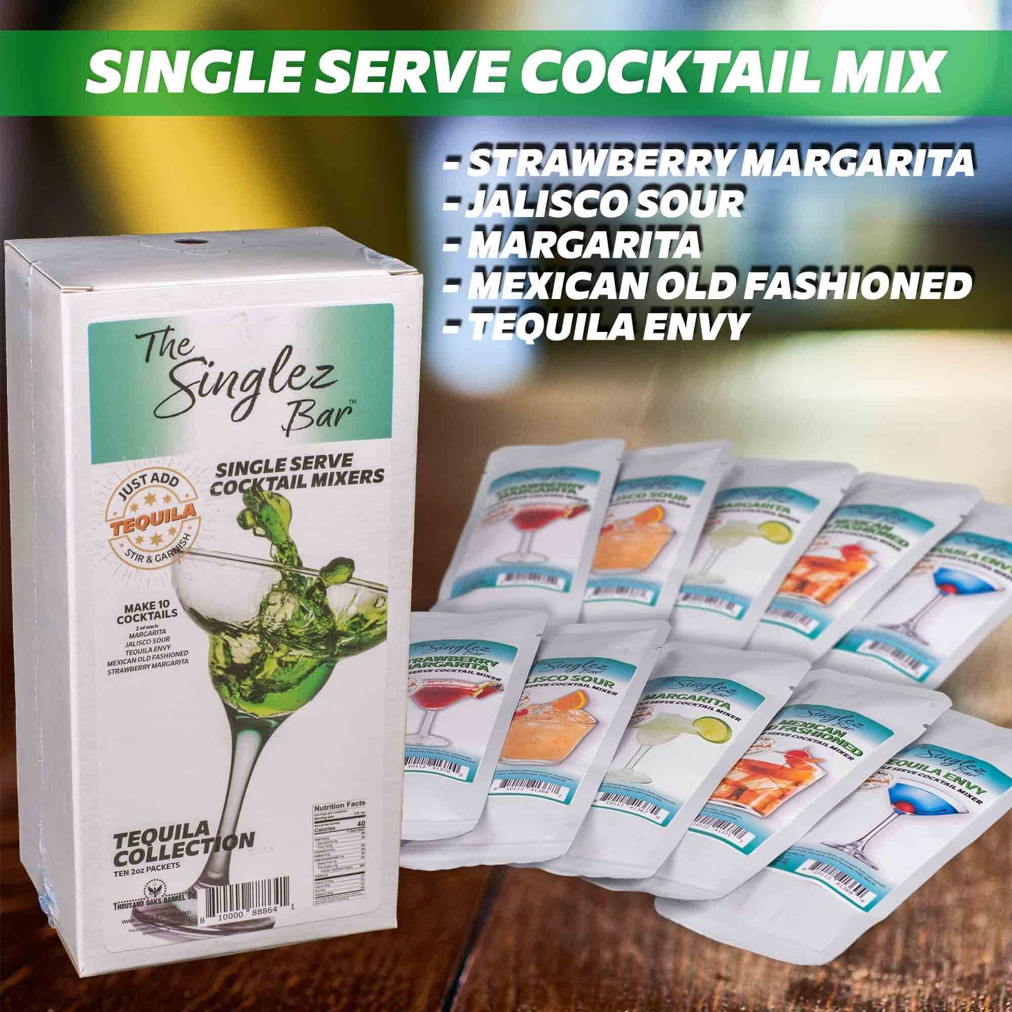 ThousandOaksBarrelCo. - Singlez Bar Tequila Single Mixers