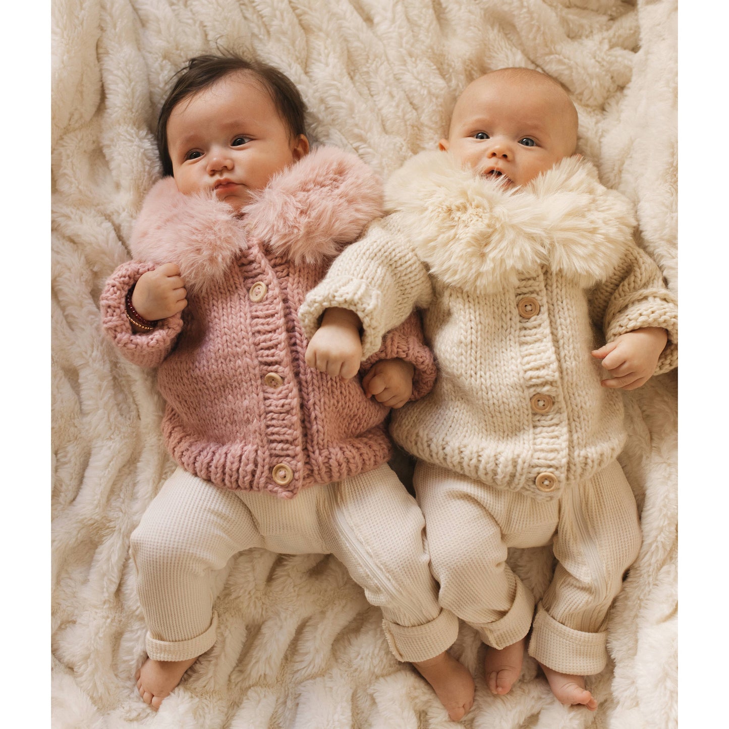 Fur Collar Cardigan Sweater Baby & Toddler