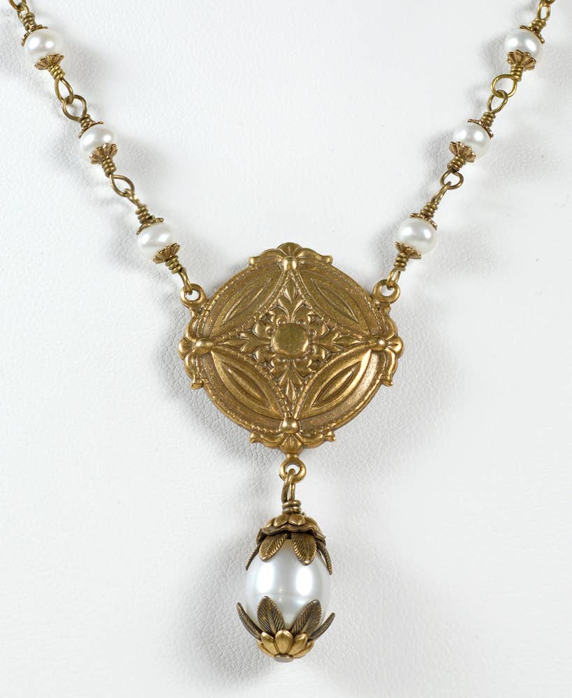 Pearl Faberge Necklace