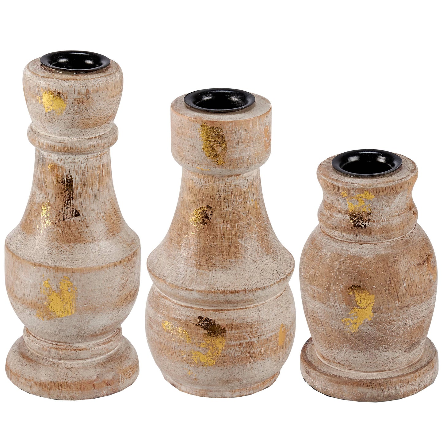 Gold Candle Holder Set/3