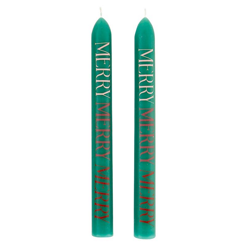 Taper Candle Merry Set 2