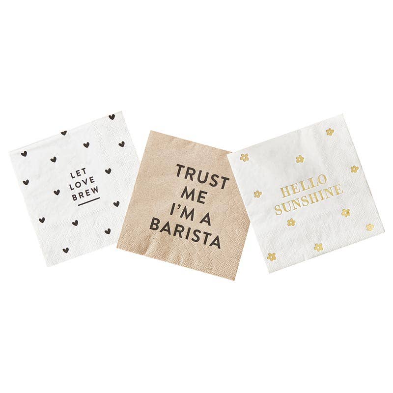 Napkin Let Love Brew
