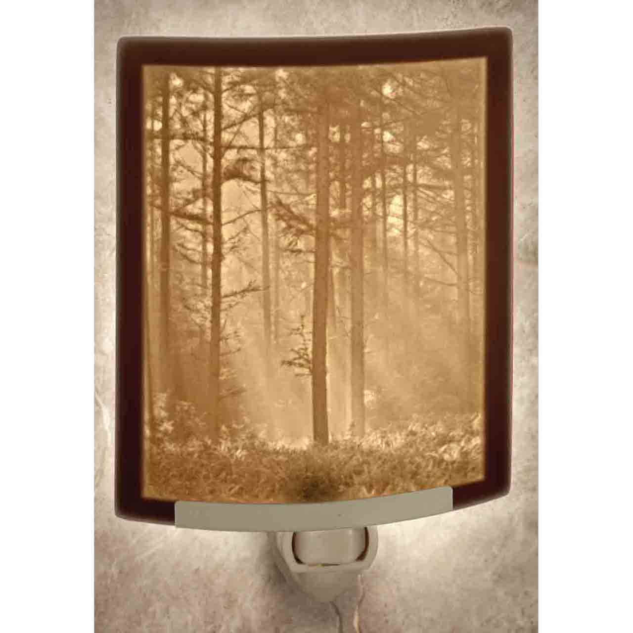 Woodland Sunbeams Porcelain Lithophane Night Light