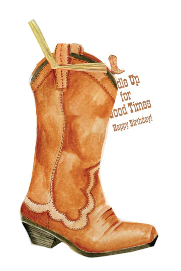 Western Boot Greeting Card