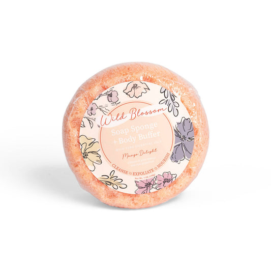 Wild Blossom Soap Infused Body Buffer-Mango Delight