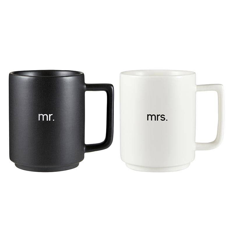 Stack Mug Set Mr. & Mrs.