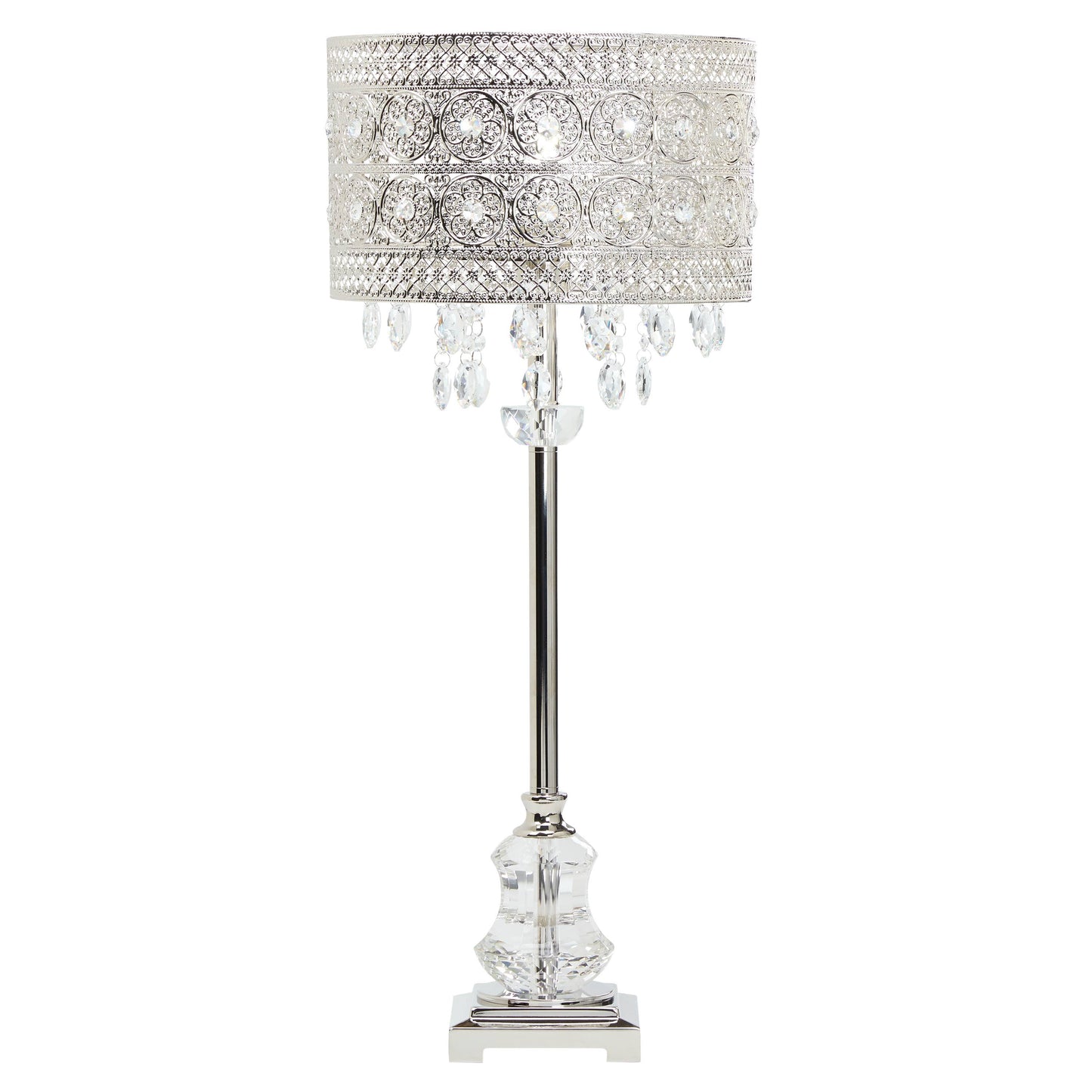 28.75"H Harley Polished Nickel Buffet Table Lamp