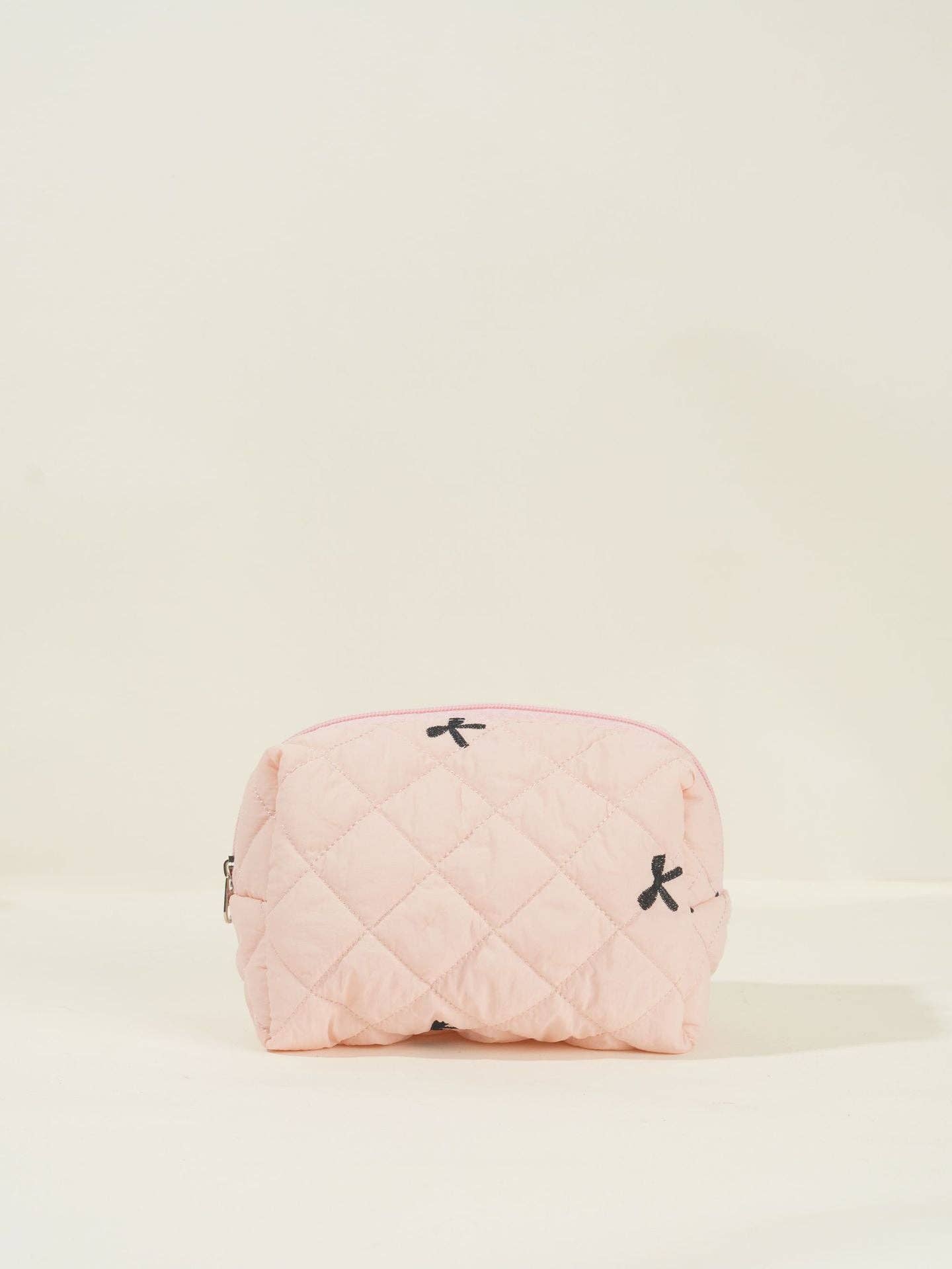 Bows Print Large Capacity Cosmetic Bag