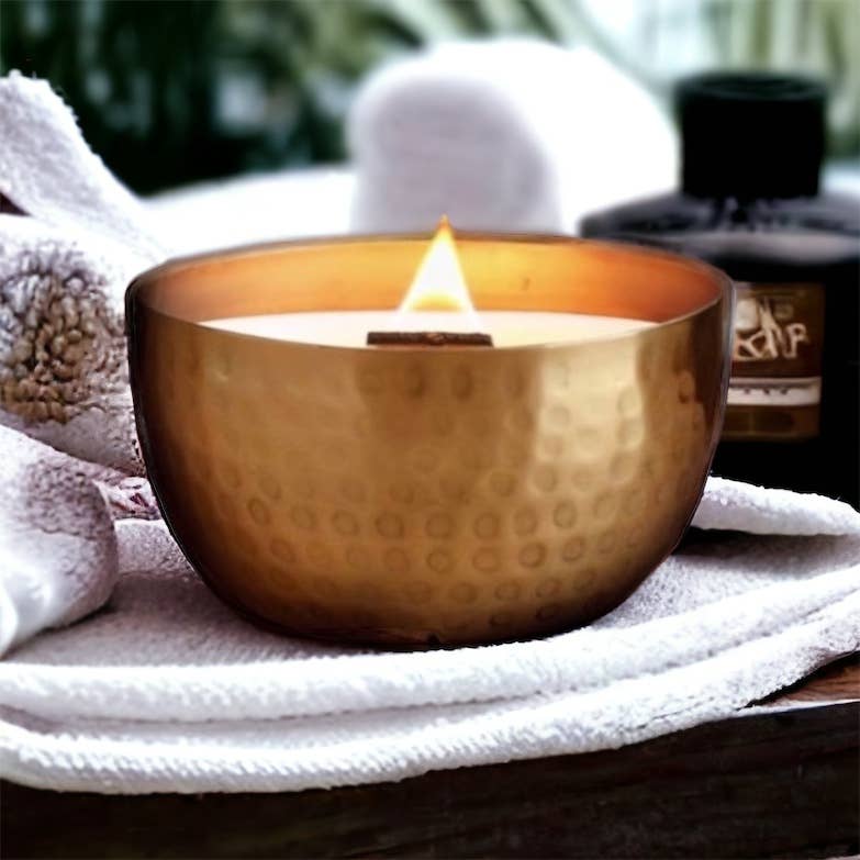Santal & Shea Brass 14oz Candle