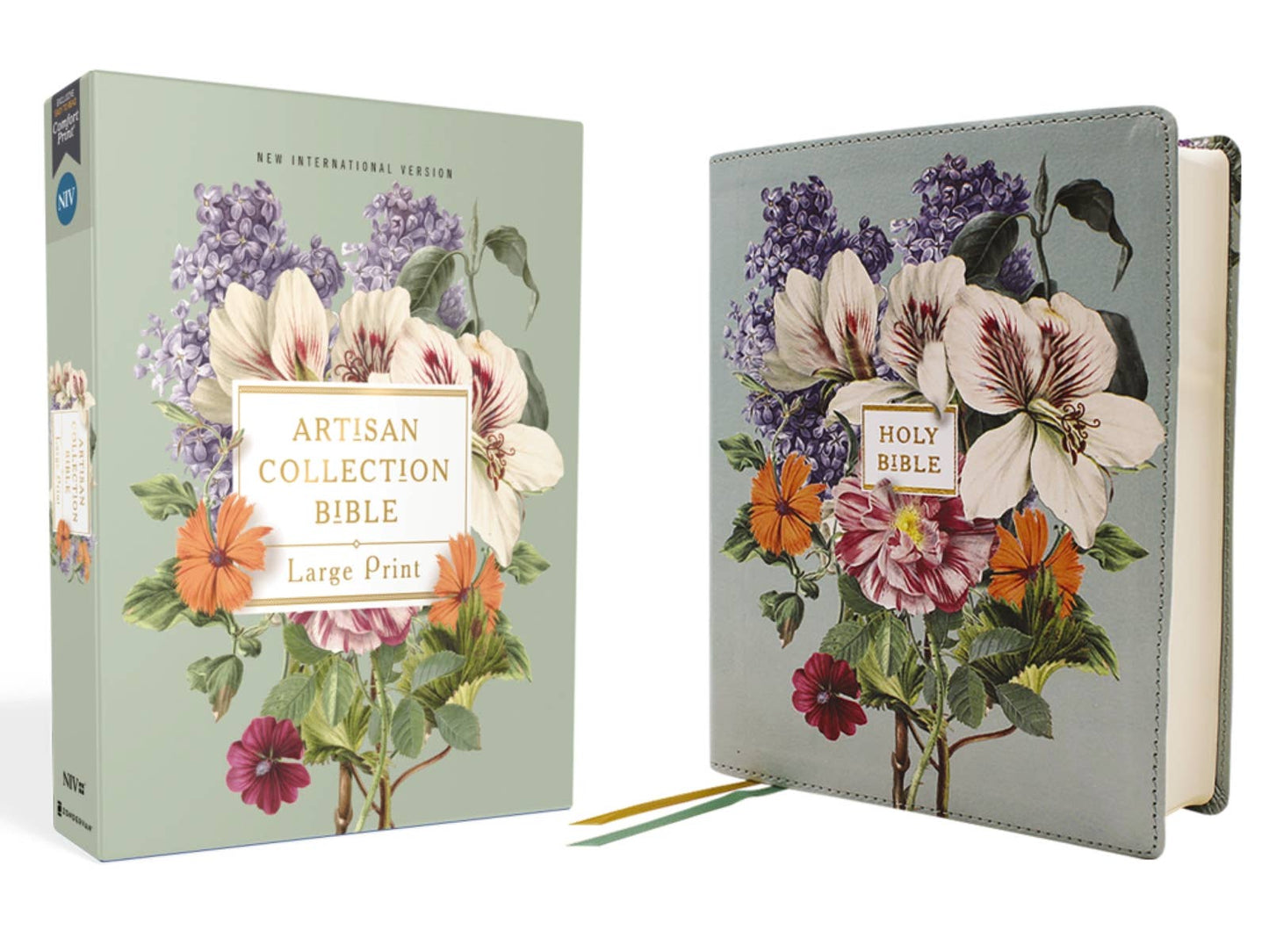 Bible LP Leathersoft Sage Floral