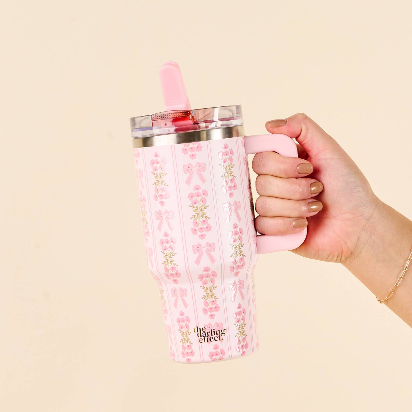 20oz Lifestyle Flip Straw Tumbler-Oh So Fancy Pink