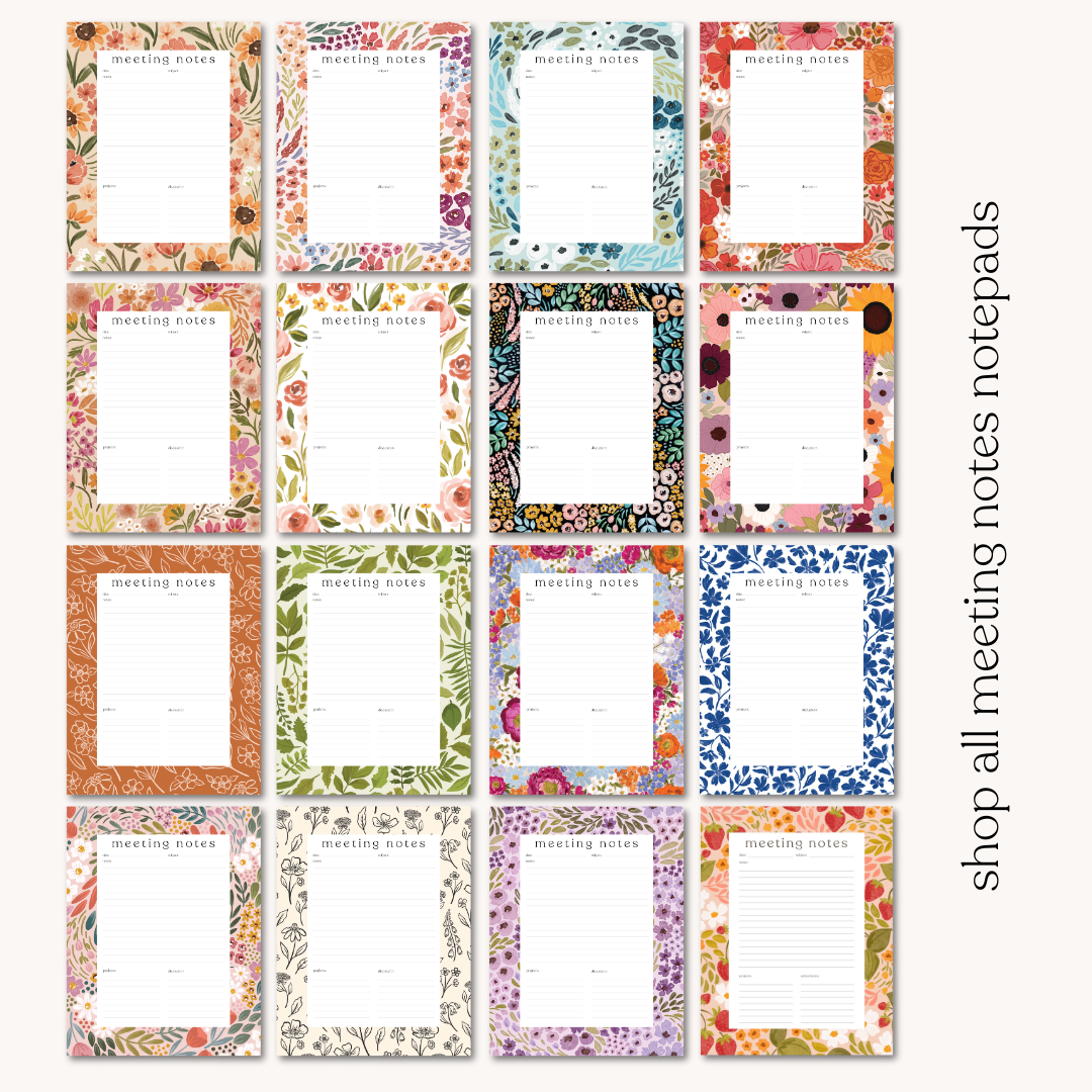 Strawberry Patch Meeting Notes Notepad