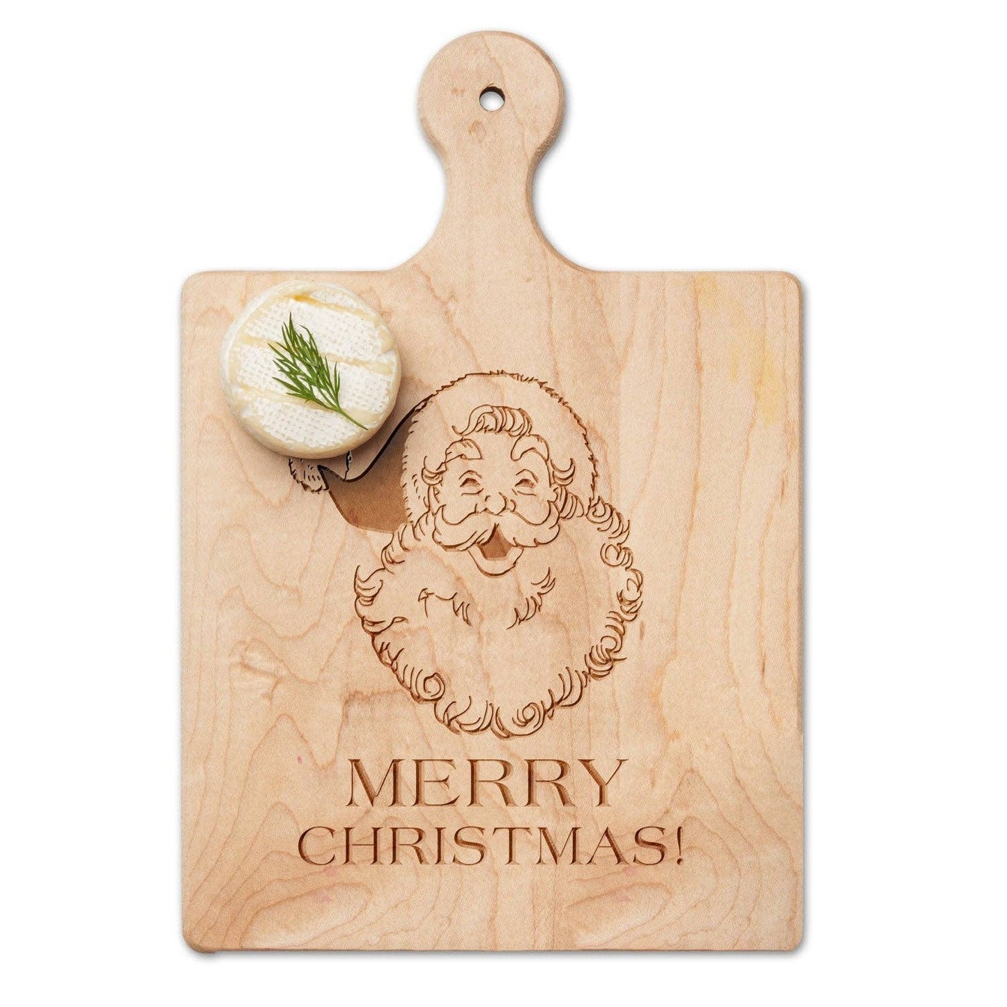 Sophistiplate - Tabla de paddle surf artesanal de arce | Feliz Navidad | 23 x 15 cm
