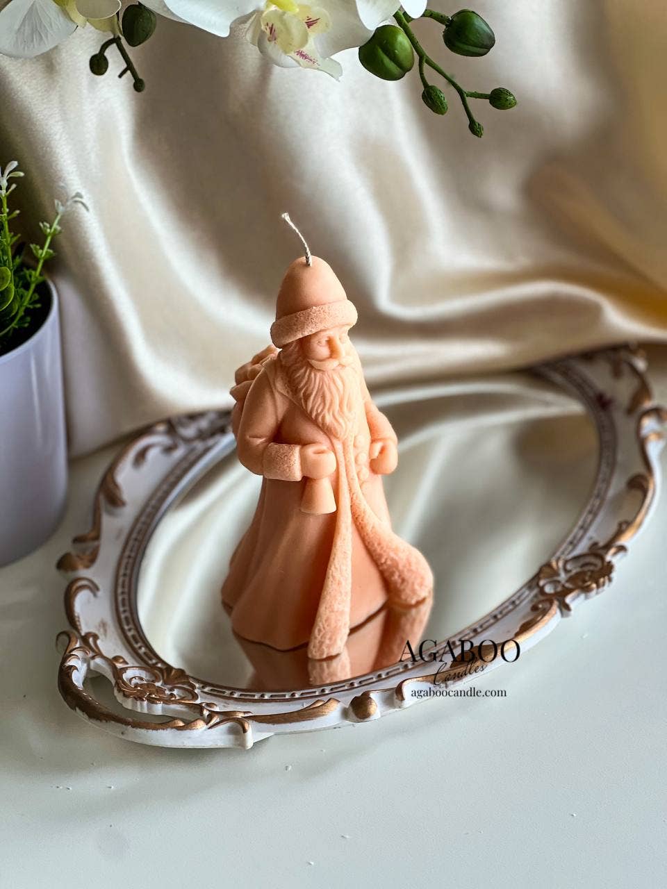 Santa Claus Candle 6.5x3.5in - Christmas