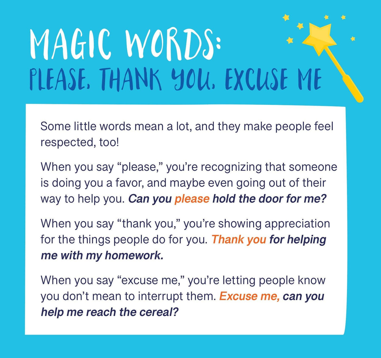 Everyday Manners and Social Skills - A Flip Book For Kids