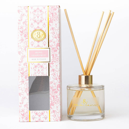 8 Oak Lane - Peony Grapefruit Reed Diffuser