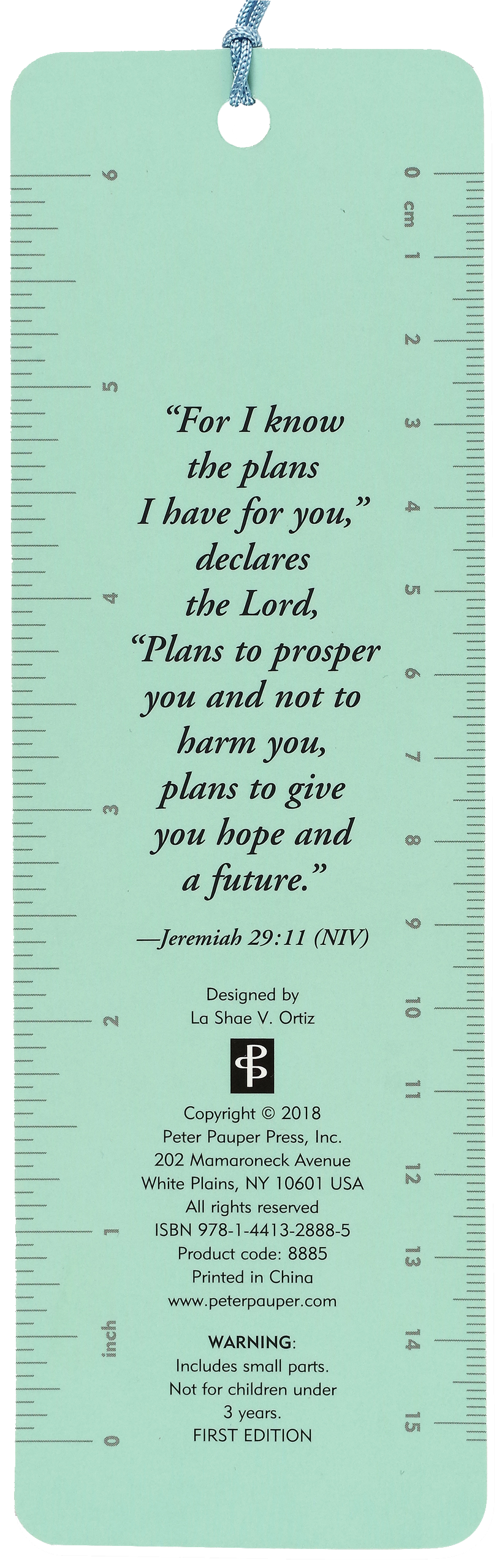 For I Know the Plans I Have for You Beaded Bookmark