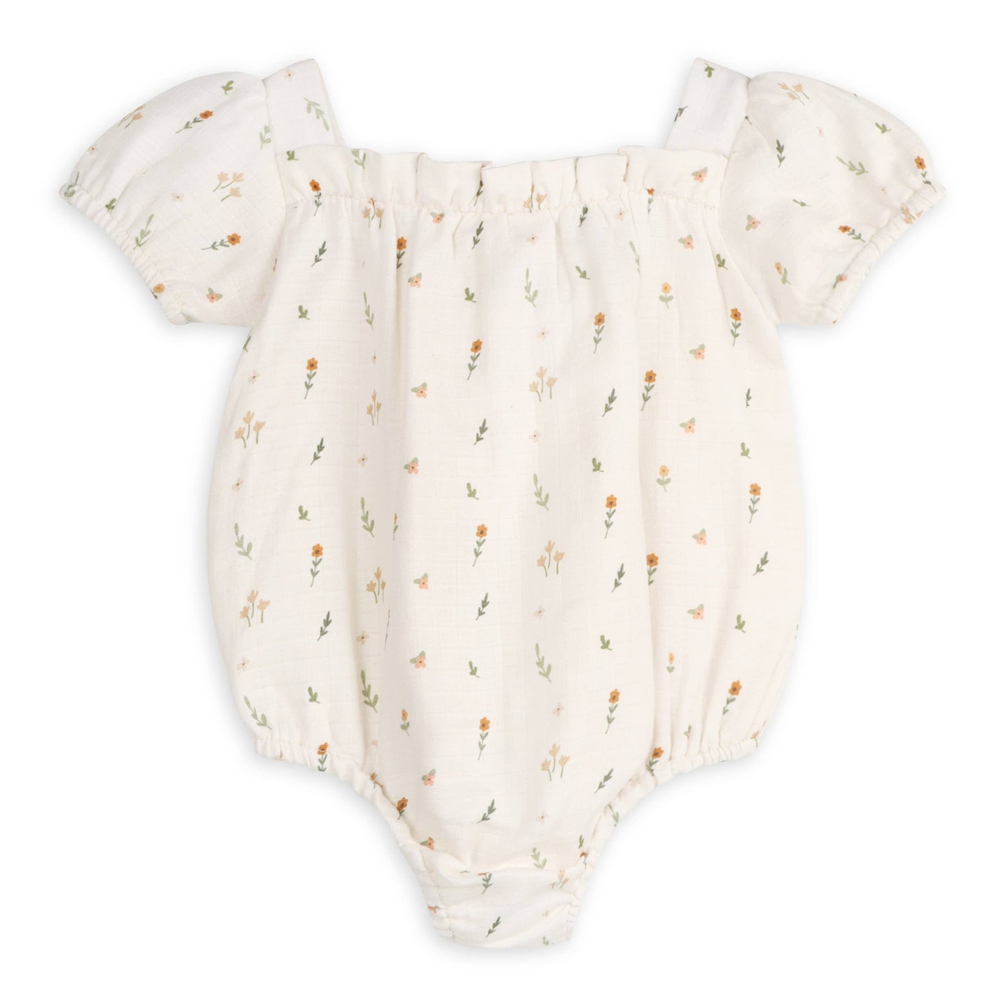 Viverano Organics - Boho Floral Bubble Baby Romper (Organic Muslin)