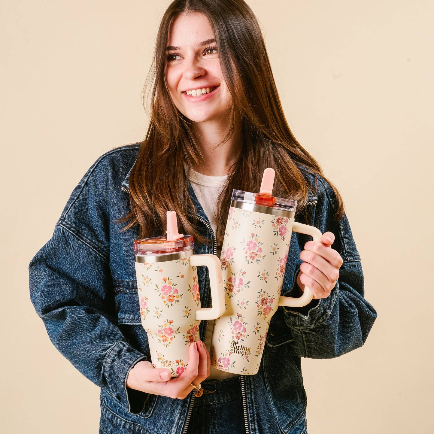 40oz Lifestyle Flip Straw Tumbler-Endless Daydream Cream