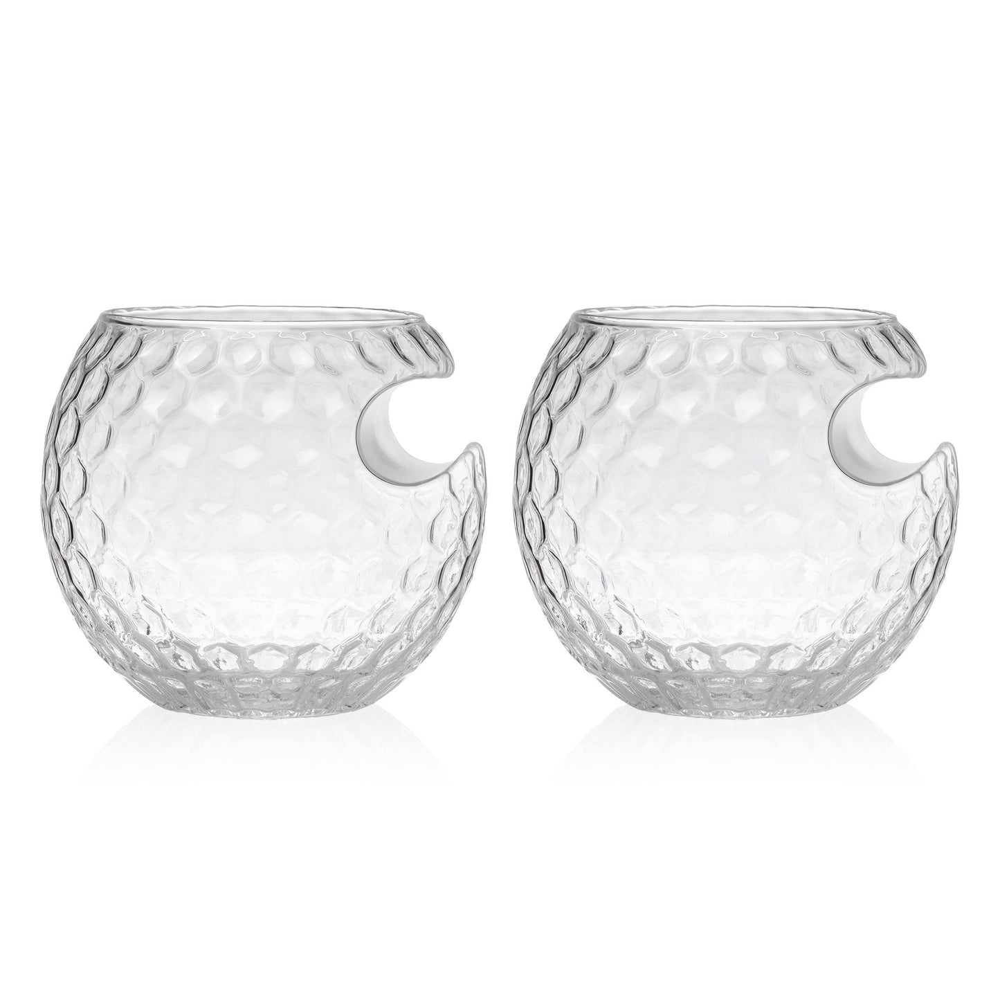 Golf Ball Cigar Glass Set/2