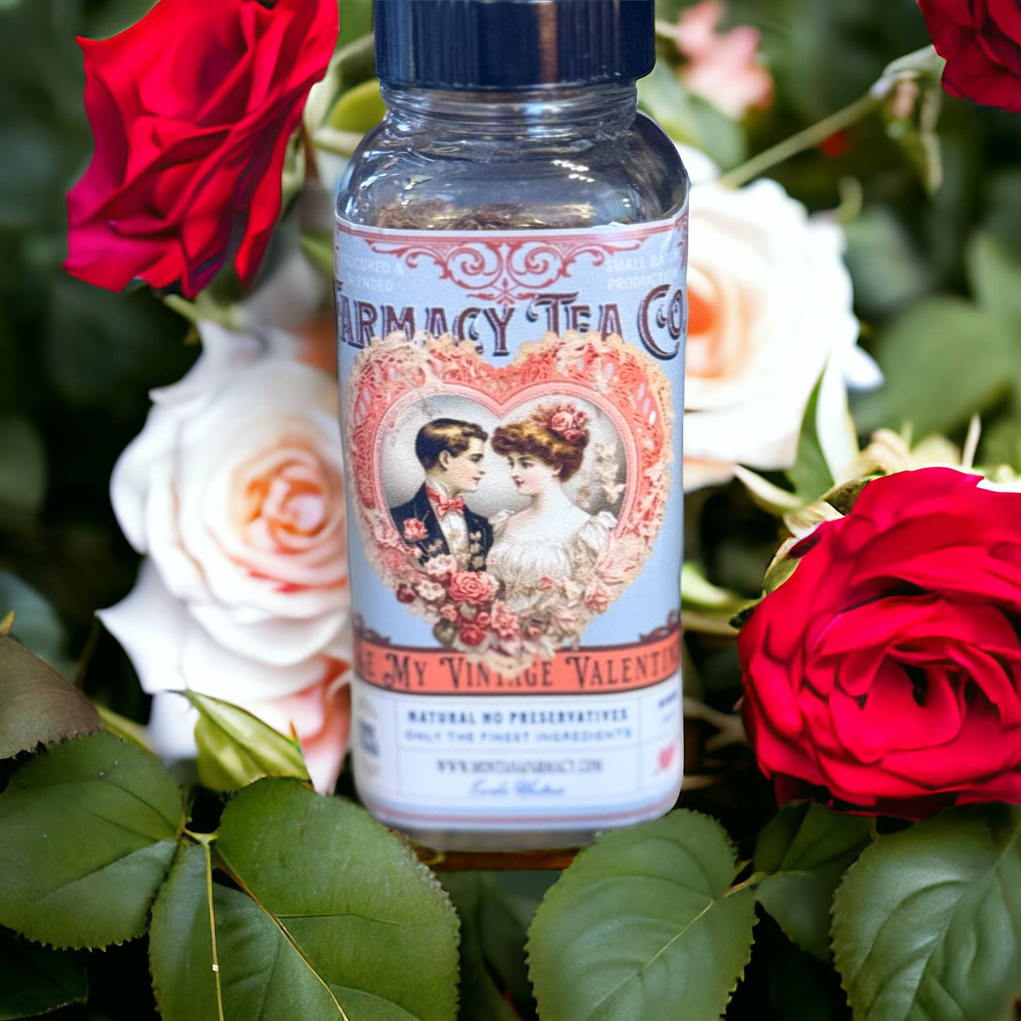 Be My Valentine Hearts Vintage Victorian Herbal Tea blend