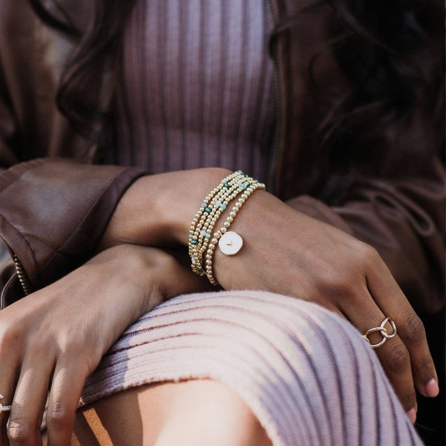 Iris espléndido - Pulsera de corazón pequeño