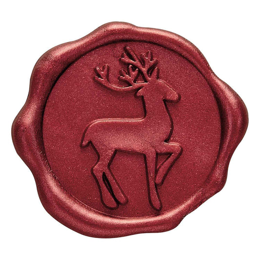 Reindeer Adhesive Wax Seal Stickers 1 1/4" - 25 Pk
