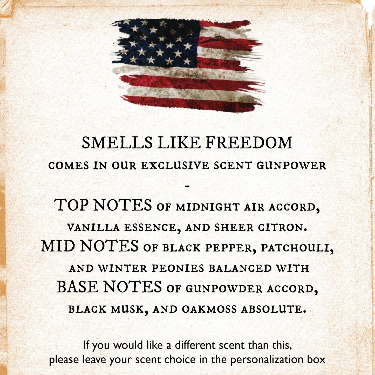 Smells Like Freedom Soy Candle / 4th of July / Military Gift