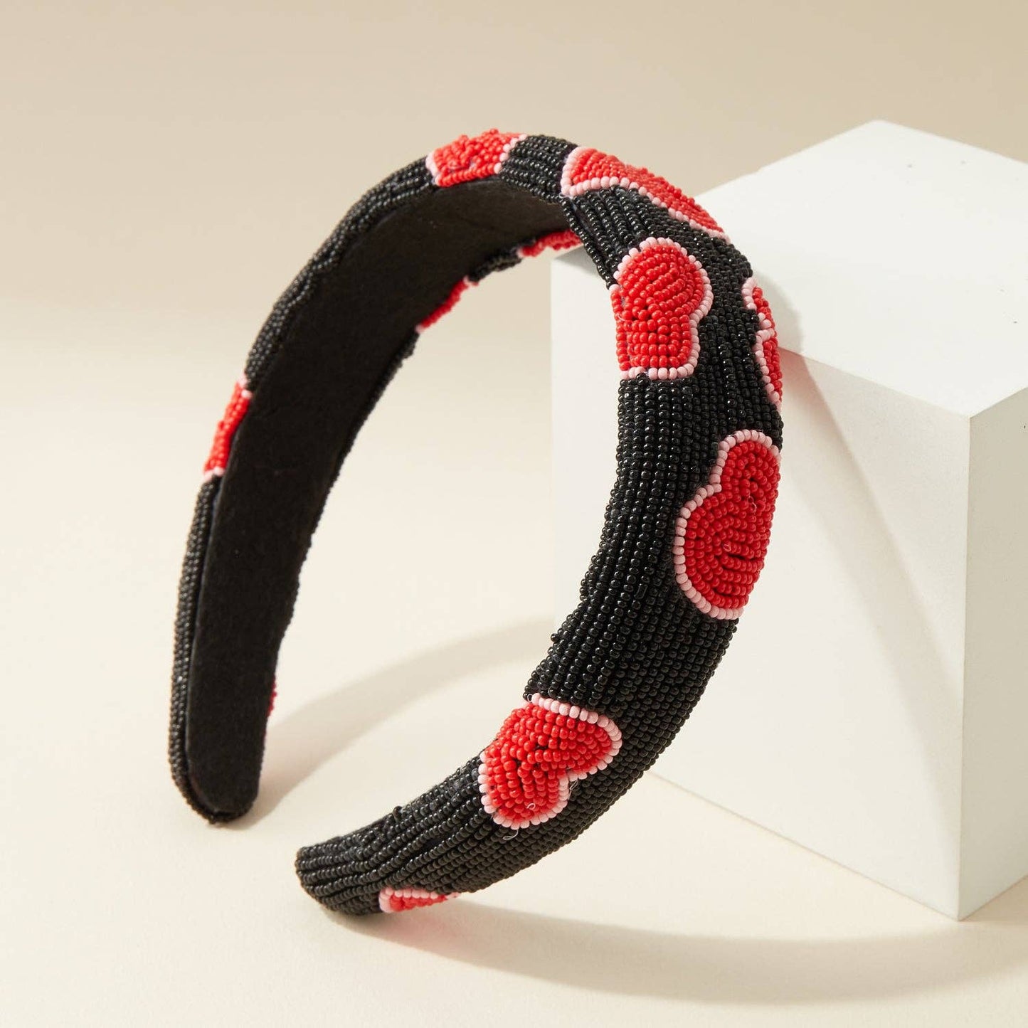 Heart Beaded Headband