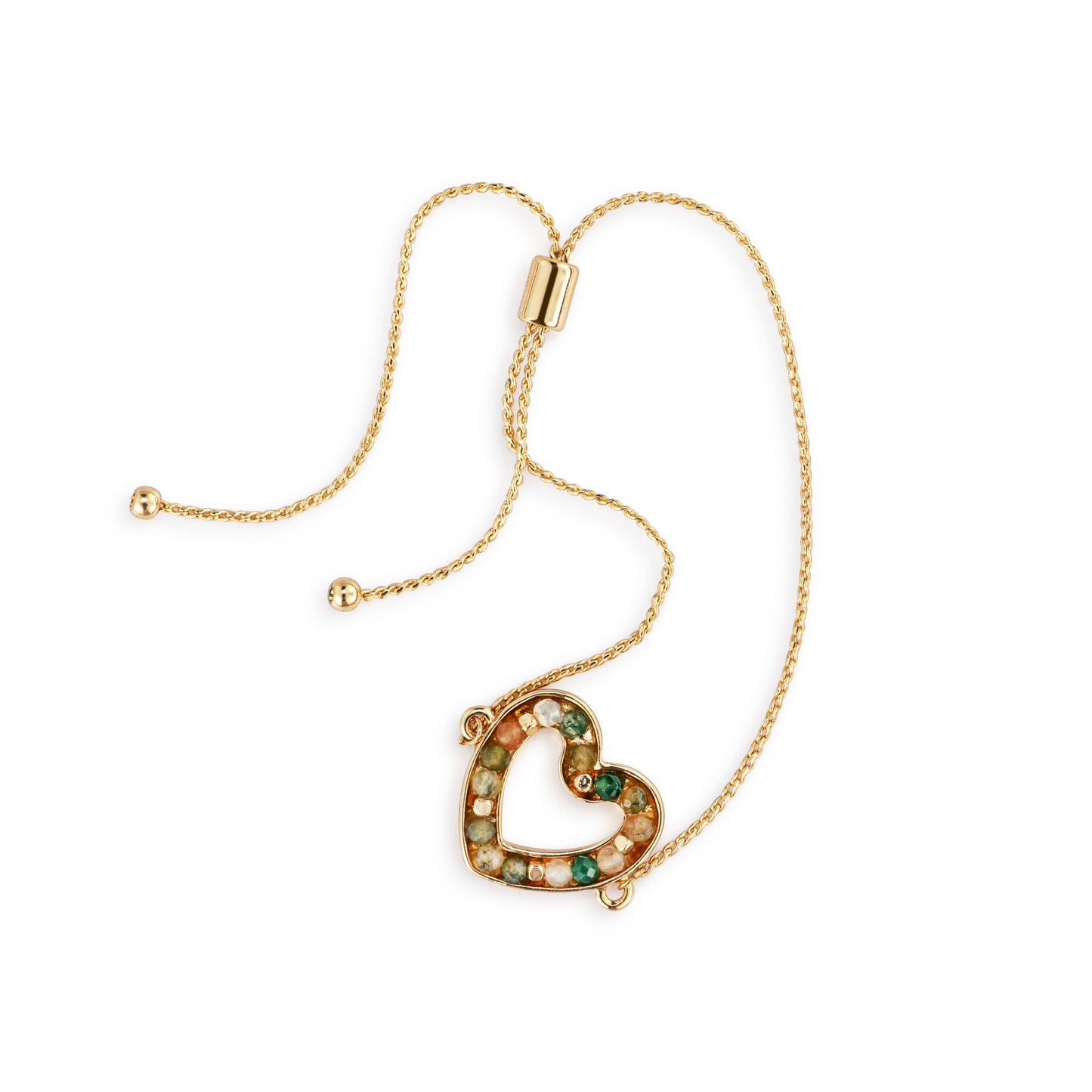 Heart Bracelet Green