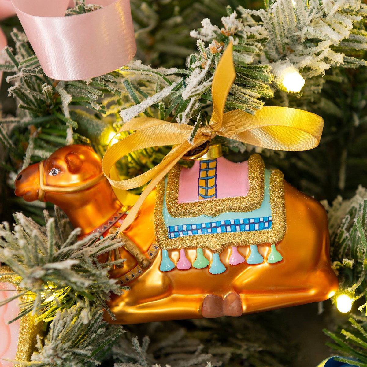 Nativity Camel Blown Glass Christmas Ornament – 2026 First Edition