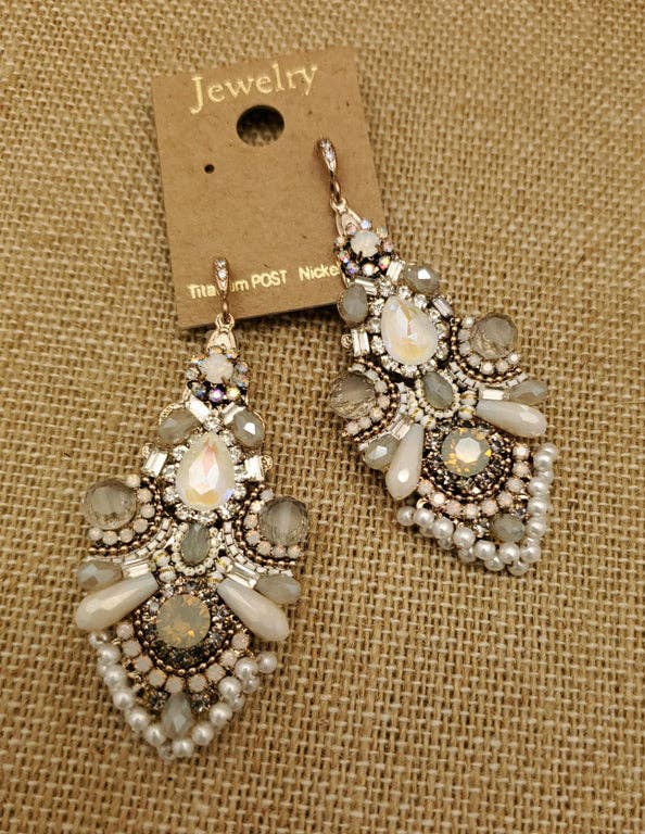 Handmade With Varieties of Different Shades of White Beads