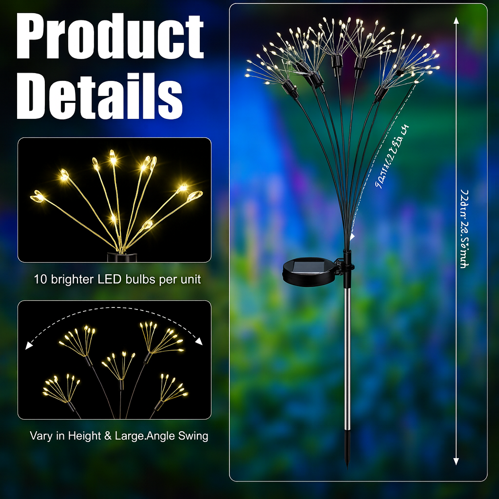 Solar Firework Garden Lights
