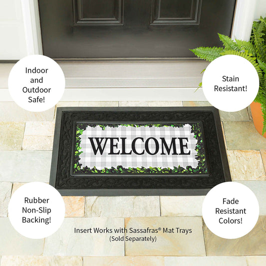 Boxwood Framed Plaid Sassafras Switch Mat