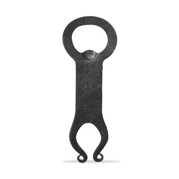 Hanging Around Forged Bottle Opener Black Iron
