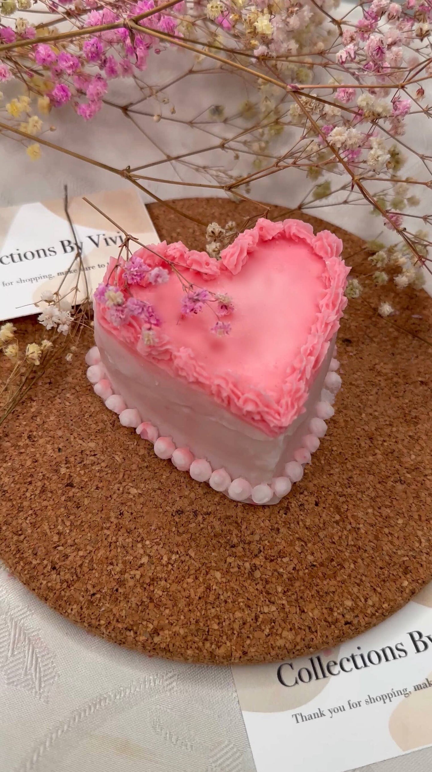 Heart Cake Candle | Cake Candle | Valentine Candle |