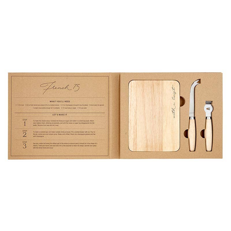 Cocktail Garnish Set Book Box