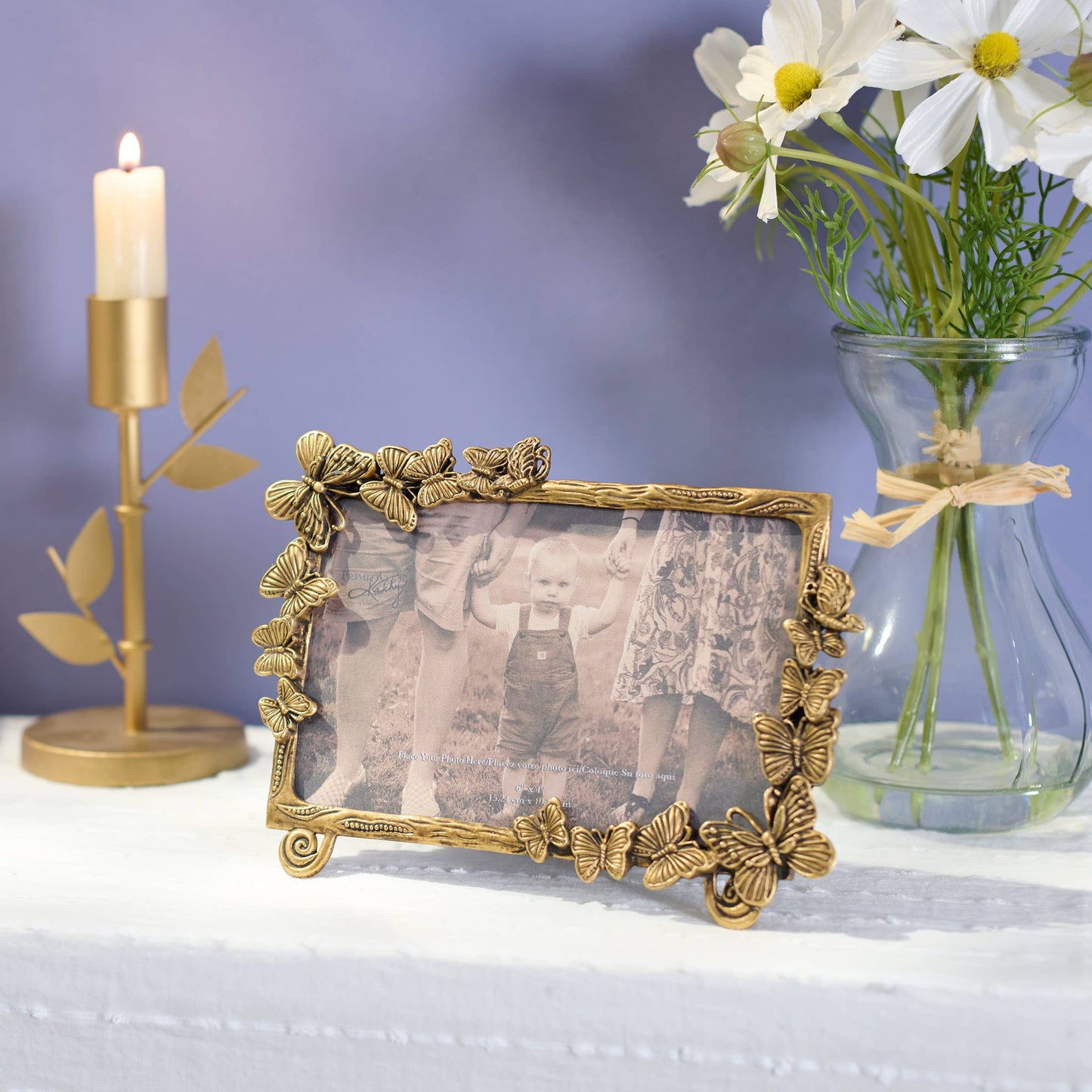 Gold Butterfly Photo Frame