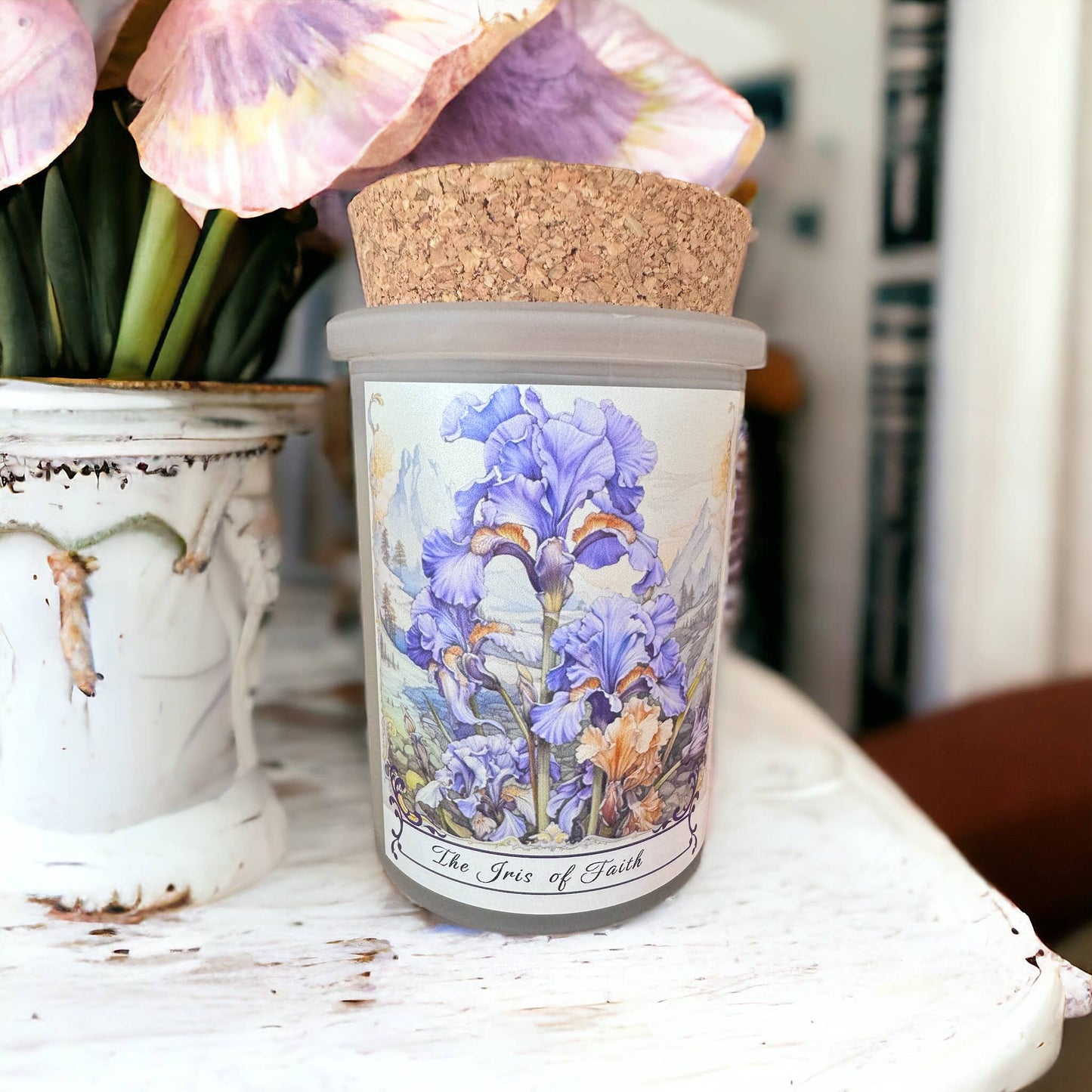 Vintage Botanical Iris Flowers Divine